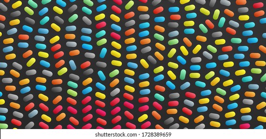 Abstract background with color ovals. Vector illustration.