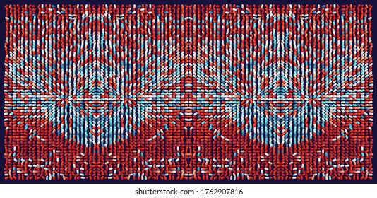 Abstract background with color ovals. Vector illustration.