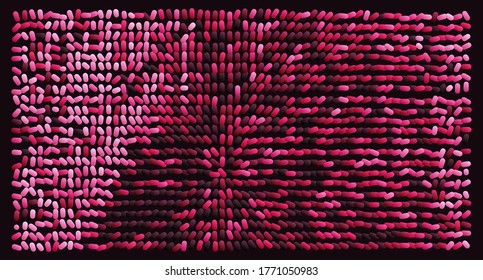 Fondo abstracto con ovalos de color. Ilustración vectorial.