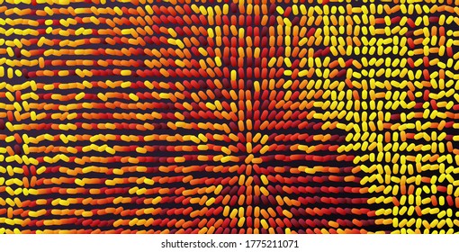 Fondo abstracto con ovalos de color. Ilustración vectorial.