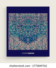 Fondo abstracto con ovalos de color. Ilustración vectorial.