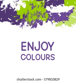 Abstract background with color paint splashes