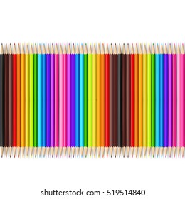 Abstract background color pencil on white background with vector illustration eps 10
