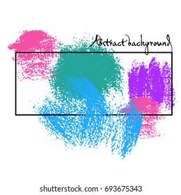 Abstract background with color pencil strokes. Artistic design elements.