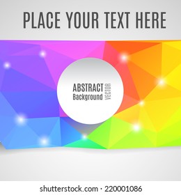 Abstract background with color polygons for your business cards or covers