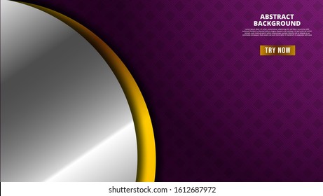 Abstract Background with Color purple and silver gold
