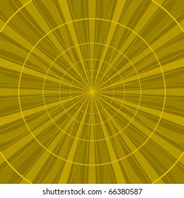 Abstract background color radial, yellow vector design