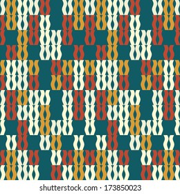 abstract background color of the retro style. Loops and curves. Bright warm colors