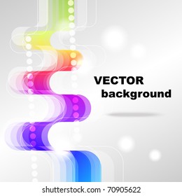 Abstract background from color ribbons