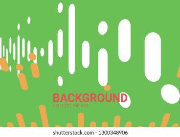 Abstract background with color rounded shapes. Vector illustration. Rounded Lines Halfton style. Element for design.