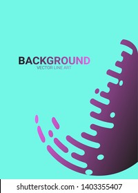 Abstract background with color rounded shapes.Vector illustration. Rounded lines halftone style. Element for design