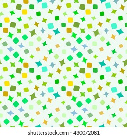 Abstract background with color abstract shape. Seamless pattern. Vector illustration