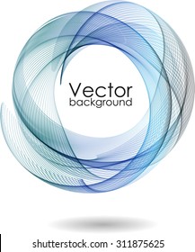 Abstract background with color smoky circle
