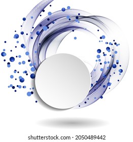 Abstract background with color spiral