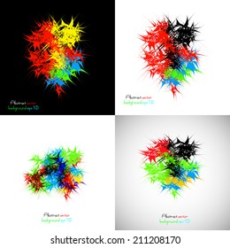 Abstract background color splatter, easy editable