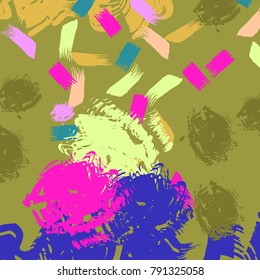 Abstract background of color spots and smears