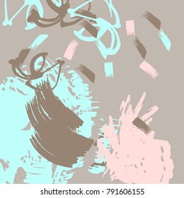 Abstract background of color spots and smears