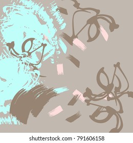 Abstract background of color spots and smears