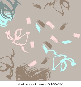 Abstract background of color spots and smears