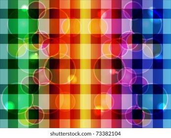 Abstract background from color squared shapes and circles