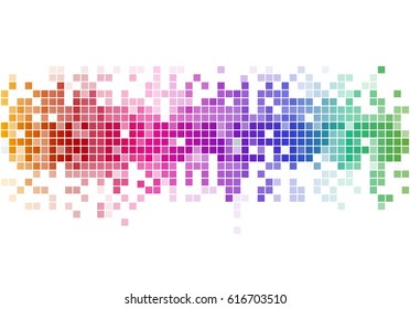 Abstract background with color squares