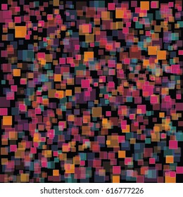 Abstract background with color squares