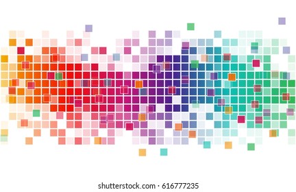 Abstract background with color squares