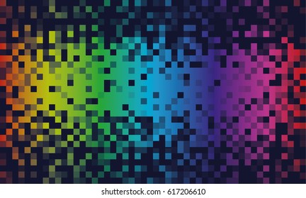 Abstract background with color squares