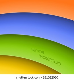 Abstract background with color stripes. Vector illustration