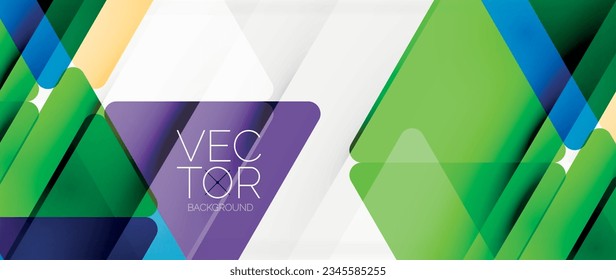 Antecedentes abstractos. Cuadros de colores transparentes en estilo mosaico con líneas de sombra. Diseño para encabezados de sitios web, publicaciones en medios sociales, presentaciones de arte digital, elementos de marca, fondos de pantalla