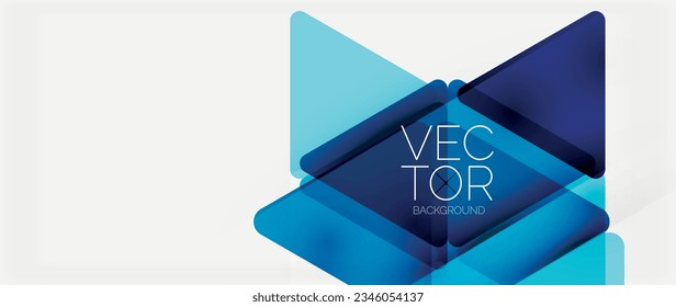 Abstract background. Color transparent triangles in mosaic style with shadow lines. Design for website headers, social media posts, digital art displays, presentations, branding elements, wallpapers