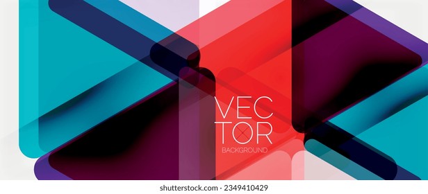 Abstract background. Color transparent triangles in mosaic style with shadow lines. Design for website headers, social media posts, digital art displays, presentations, branding elements, wallpapers