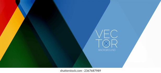 Abstract background. Color transparent triangles in mosaic style with shadow lines. Design for website headers, social media posts, digital art displays, presentations, branding elements, wallpapers