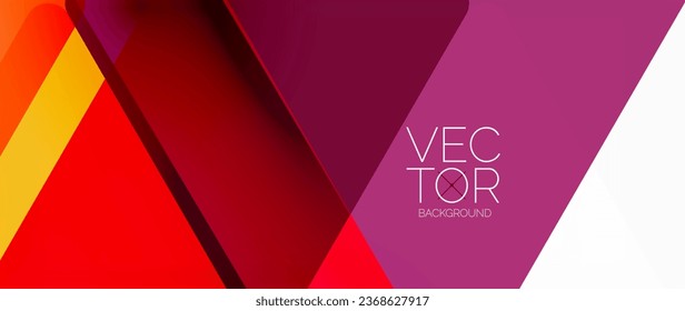 Abstract background. Color transparent triangles in mosaic style with shadow lines. Design for website headers, social media posts, digital art displays, presentations, branding elements, wallpapers