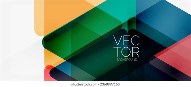Abstract background. Color transparent triangles in mosaic style with shadow lines. Design for website headers, social media posts, digital art displays, presentations, branding elements, wallpapers