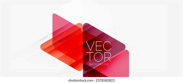 Antecedentes abstractos. Cuadros de colores transparentes en estilo mosaico con líneas de sombra. Diseño para encabezados de sitios web, publicaciones en medios sociales, presentaciones de arte digital, elementos de marca, fondos de pantalla