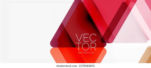 Abstract background. Color transparent triangles in mosaic style with shadow lines. Design for website headers, social media posts, digital art displays, presentations, branding elements, wallpapers