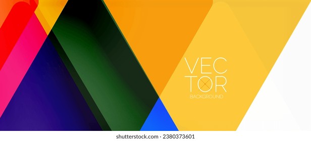 Abstract background. Color transparent triangles in mosaic style with shadow lines. Design for website headers, social media posts, digital art displays, presentations, branding elements, wallpapers