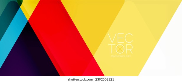 Abstract background. Color transparent triangles in mosaic style with shadow lines. Design for website headers, social media posts, digital art displays, presentations, branding elements, wallpapers