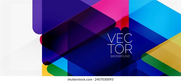 Abstract background. Color transparent triangles in mosaic style with shadow lines. Design for website headers, social media posts, digital art displays, presentations, branding elements, wallpapers