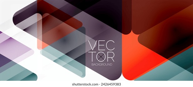 Fondo abstracto. Colorea triángulos transparentes en estilo mosaico con líneas de sombra. Diseño para encabezados de sitios web, publicaciones en redes sociales, presentaciones de arte digital, elementos de marca, fondos de pantalla