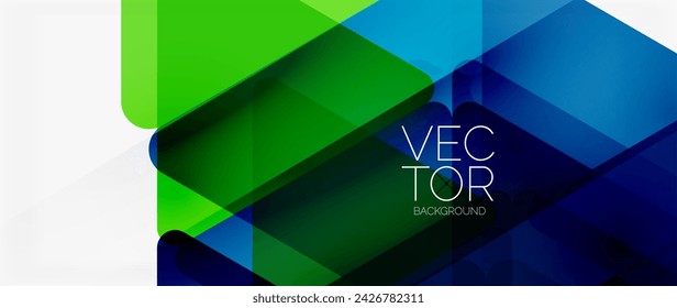 Abstract background. Color transparent triangles in mosaic style with shadow lines. Design for website headers, social media posts, digital art displays, presentations, branding elements, wallpapers