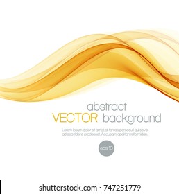 Abstract background with color transparent waves