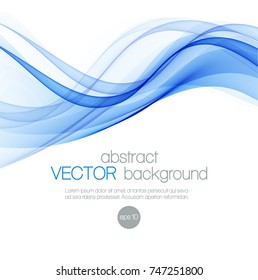 Abstract background with color transparent waves