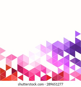 Abstract background color triangle. Vector illustration.