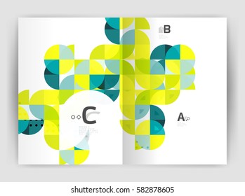 Abstract background with color triangles, annual report print backdrop. Vector design for workflow layout, diagram, number options or web design