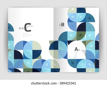 Abstract background with color triangles, annual report print backdrop. Vector design for workflow layout, diagram, number options or web design