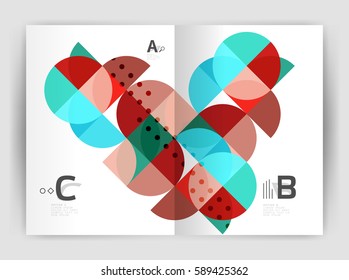 Abstract background with color triangles, annual report print backdrop. Vector design for workflow layout, diagram, number options or web design