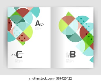 Abstract background with color triangles, annual report print backdrop. Vector design for workflow layout, diagram, number options or web design