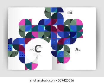 Abstract background with color triangles, annual report print backdrop. Vector design for workflow layout, diagram, number options or web design